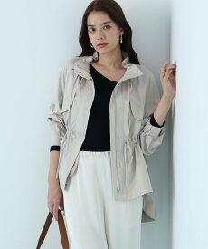 【SALE／40%OFF】PINKY&DIANNE [WEB限定カラー]ストレッチツイルマウンテンパーカー ピンキー アンド ダイアン ジャケット・アウター ブルゾン・ジャンパー ベージュ カーキグリーン【送料無料】