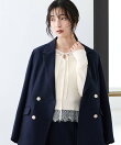 レースレイヤード風リブニット