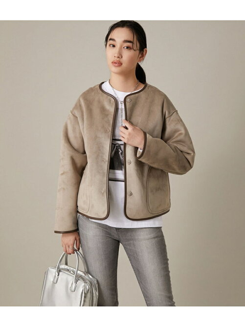 Adam Et Rope Web限定 フェイクムートンリバーシブルボアブルゾン Rakuten Fashion 楽天ファッション 旧楽天ブランドアベニュー Bx9579