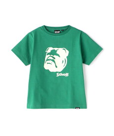 Schott KID'S/SS T-SHIRT STENCIL BULLDOG/ステンシル ブルドック Tシャツ ショット トップス カットソー・Tシャツ グリーン ブラック ホワイト【送料無料】
