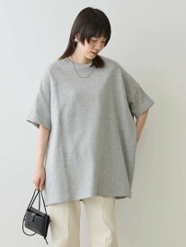 AMERICAN HOLIC ミニ裏毛ポンチョチュニック2/ゆったりシルエット/スウェット/体型カバー/夏/春/24SS アメリカン ホリック トップス カットソー・Tシャツ グレー