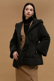 【SALE／40%OFF】PINKY&DIANNE ◆キルティングショートコート ピンキー アンド ダイアン ジャケット・アウター ブルゾン・ジャンパー ブラック ベージュ【送料無料】