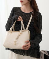 【SALE／12%OFF】cache cache cache cache/チャーム付フラップボストンバッグ セットアップセブン バッグ…