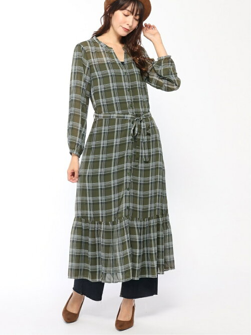 Auli Auli柄シフォンシャツワンピース Rakuten Fashion 楽天ファッション 旧楽天ブランドアベニュー V