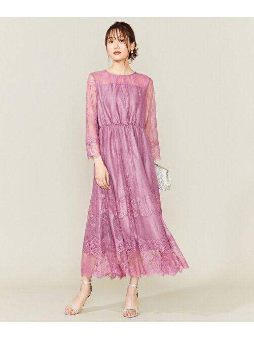 組曲 Prier 総レースロングワンピース Rakuten Fashion 楽天ファッション 旧楽天ブランドアベニュー 2580