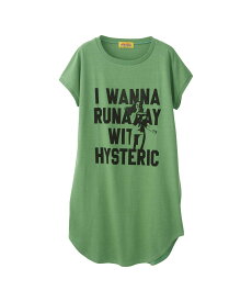 HYSTERIC GLAMOUR I WANNA RUNAWAY ワンピース ヒステリックグラマー ワンピース・ドレス ワンピース グリーン ホワイト ブラック【送料無料】