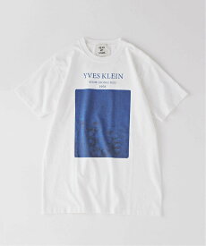 EDIFICE 【YVES KLEIN / イヴ クライン】別注 グラフィック プリント Tシャツ エディフィス トップス カットソー・Tシャツ ホワイト ブラック ネイビー【送料無料】