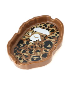 A BATHING APE WILD LEOPARD PATTERN APE HEAD ASHTRAY ア ベイシング エイプ インテリア・生活雑貨 その他のインテリア・生活雑貨 ベージュ【送料無料】