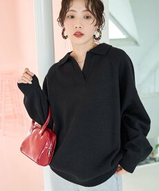 FREAK'S STORE ポロ襟 スキッパー ニット プルオーバー【限定展開】 25AW フリークスストア トップス ニット ネイビー レッド グリーン ブラック ブラウン ベージュ グレー【送料無料】