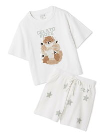 gelato pique 【JUNIOR】ドッグジャガードプルオーバー&ショートパンツセット ジェラートピケ トップス その他のトップス【送料無料】