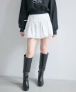 サテンバルーンミニスカート