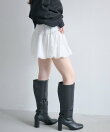 サテンバルーンミニスカート