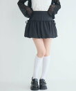 サテンバルーンミニスカート