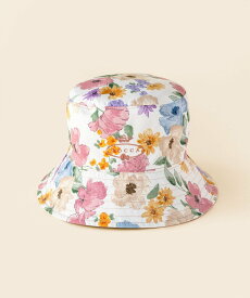 TOCCA 【大人百花掲載】【リバーシブル・UVカット率90%・速乾・接触冷感】BOTANICAL GARDEN PARTY BUCKETHAT バケットハット トッカ 帽子 ハット ホワイト ピンク【送料無料】