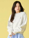 【SALE／50%OFF】LILY BROWN Lily Bearラブレターモチーフスウェット リリーブラウン トップス スウェット・トレーナ…