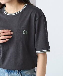 FRED PERRY FRED PERRY/TWIN TIPPED T-SHIRT M1588 �t���b�h�y���[ T�V���c �J�Z�b�g�`���[�g �g�b�v�X �J�b�g�\�[�ET�V���c �u���b�N �O���[ �l�C�r�[ �z���C�g�y���������z