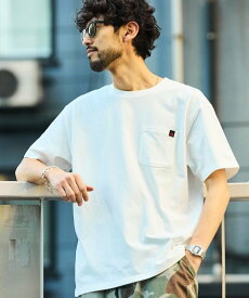 【SALE／30%OFF】RED KAP 別注 2P クルーネック ショートスリーブ ワンポイントロゴ ポケットTee フリークスストア トップス カットソー・Tシャツ ブラック ホワイト