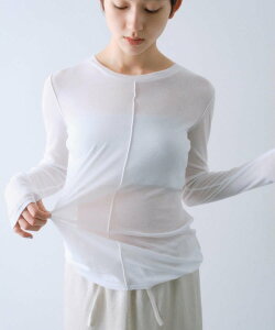 CODE A �yRe�zsheer basic tee �R�[�h�G�[ �g�b�v�X �J�b�g�\�[�ET�V���c �z���C�g �O���[�y���������z