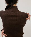 【WEB限定】ラメリブタートルネックプルオーバー