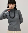 【WEB限定】ラメリブタートルネックプルオーバー