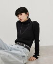 【WEB限定】ラメリブタートルネックプルオーバー