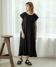 BEAMS HEART WOMEN BEAMS HEART / タック フレアワンピース 母の日 プレゼント ギフト ビームス ハート ワンピース・ドレス その他のワンピース・ドレス ブラック ブラウン オレンジ カーキ ネイビー【送料無料】