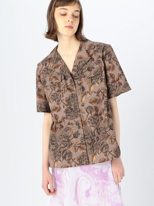 Tomorrowland Ganni コットン フラワープリント オープンカラーシャツ Rakuten Fashion 楽天ファッション 旧楽天 ブランドアベニュー Cz7582