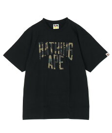 A BATHING APE 1ST CAMO NYC LOGO TEE M ア ベイシング エイプ トップス カットソー・Tシャツ ブラック ホワイト【送料無料】