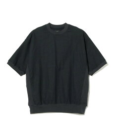 【SALE／30%OFF】BEAMS BEAMS / ショート スリーブ ウーブン スウェット ビームス アウトレット トップス スウェット・トレーナー ホワイト ネイビー【送料無料】