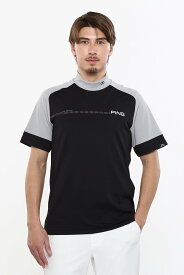 【SALE／50%OFF】PING APPAREL 日本ゴルフツアー選手権蝉川プロ着用涼風テラカノコ半袖ハイネックシャツ ＜PERFORMANCE＞ (MENS) ピン アパレル トップス その他のトップス ブラック ホワイト イエロー グレー【送料無料】