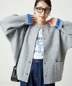 FREAK'S STORE 裏配色 スナップ ニット カーディガン【限定展開】 25AW フリークスストア トップス カーディガン グリーン オレンジ ブラック ピンク ブルー ベージュ【送料無料】