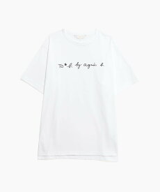 To b. by agnes b. WM40 TS ニューロゴボーイズTシャツ アニエスベー トップス カットソー・Tシャツ ホワイト【送料無料】