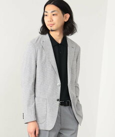 【SALE／40%OFF】BEAMS HEART MEN BEAMS HEART / リネンコットン ハウンドトゥース 2ボタン ジャケット 23SS ビームス アウトレット ジャケット・アウター テーラードジャケット・ブレザー ベージュ ネイビー【送料無料】