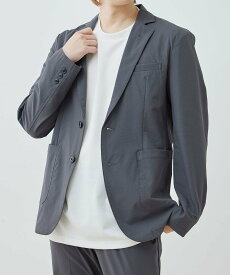 【SALE／55%OFF】JUNRED 【セットアップ対応】j.n.r.d / ナイロンハイカムニット2Bジャケット ジュン スタンダード ピックス ジャケット・アウター テーラードジャケット・ブレザー グレー ネイビー【送料無料】