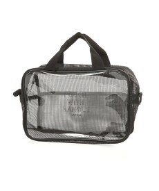 【SALE／40%OFF】LAKOLE CLEARMESHバッグポーチ ラコレ 財布・ポーチ・ケース ポーチ ホワイト ブラック