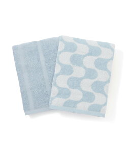�ySALE�^20%OFF�zFrancfranc ���@���Z�b�g�o�X�^�I�� �E�F�[�u 2���Z�b�g �V���� �����z�� 60*110cm �t�����t���� �C���e���A�E�����G�� �^�I�� �u���[