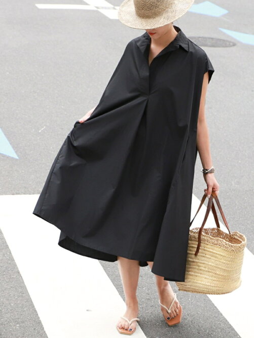 Coca フレンチスリーブスキッパーシャツワンピース Rakuten Fashion 楽天ファッション 旧楽天ブランドアベニュー R555