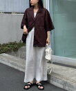 【WEB限定】【-3キロ見え/14色】すっきりシルエットリブスカート