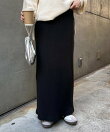【WEB限定】【-3キロ見え/14色】すっきりシルエットリブスカート