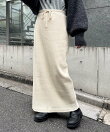 【WEB限定】【-3キロ見え/14色】すっきりシルエットリブスカート