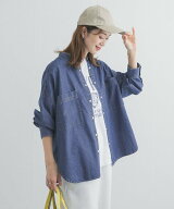 URBAN RESEARCH DOORS デニムバンドカラーシャツ アーバンリサーチドアーズ トップス シャツ・ブラウス …