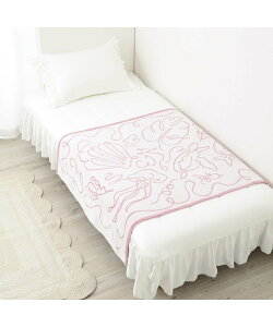 Francfranc �A�[�g�^�I���P�b�g �h���[�C���O �n�[�t 140*100cm �u�����P�b�g �t�� �t�����t���� �C���e���A�E�����G�� �u�����P�b�g�E�Ђ��|�� �s���N�y���������z