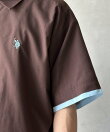【U.S. POLO ASSN.】フェイクレイヤー半袖シャツ