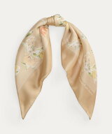 LAUREN RALPH LAUREN フローラル シルク スクエア スカーフ ラルフローレン ファッション雑貨 マフラー・…