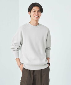 【SALE／50%OFF】UNITED ARROWS green label relaxing クリアコットン スウェットライク クルーネック ニット ユナイテッドアローズ アウトレット トップス ニット ワインレッド グレー イエロー【送料無料】