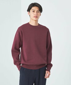 【SALE／50%OFF】UNITED ARROWS green label relaxing クリアコットン スウェットライク クルーネック ニット ユナイテッドアローズ アウトレット トップス ニット ワインレッド グレー イエロー【送料無料】