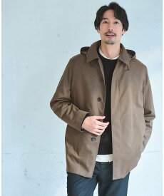 【SALE／40%OFF】UNITED ARROWS green label relaxing ルミレットウール TAION フード バルカラーコート -撥水- ユナイテッドアローズ グリーンレーベルリラクシング ジャケット・アウター ステンカラーコート ネイビー グレー ブラウン【送料無料】
