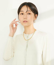 【SALE／20%OFF】NOLLEY'S sophi ＜アンサンブル対応＞＜手洗い可能＞ラメ配色W100 クルーネックカーディガン ノーリーズ トップス カーディガン ホワイト ブルー ブラック【送料無料】