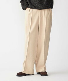 SHIPS MEN 【WEB限定】SHIPS:＜手洗い可能＞ウールブレンド ワイド スラックス シップス パンツ その他のパンツ ベージュ ブラック ネイビー【送料無料】