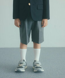 UNITED ARROWS green label relaxing TRW ソリッド ショートパンツ / キッズ 110cm-130cm ユナイテッドアローズ グリーンレーベルリラクシング スーツ・フォーマル スーツパンツ ネイビー グレー【送料無料】